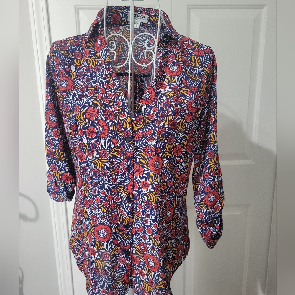 Express portofinio long sleeve shirt extra small